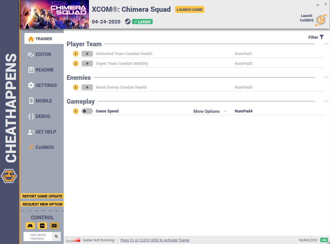 скачать XCOM: Chimera Squad +17 трейнер {CheatHappens.com}