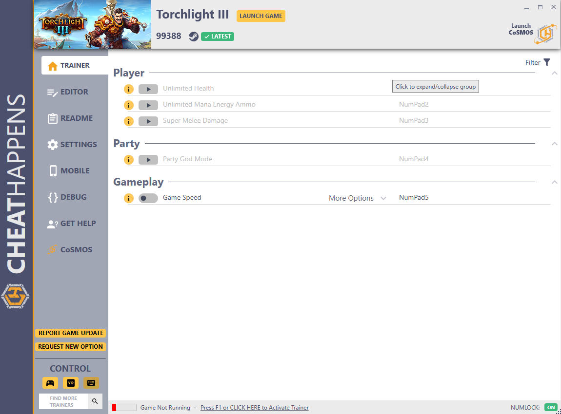 скачать Torchlight III: +17 трейнер v99388 {CheatHappens.com}