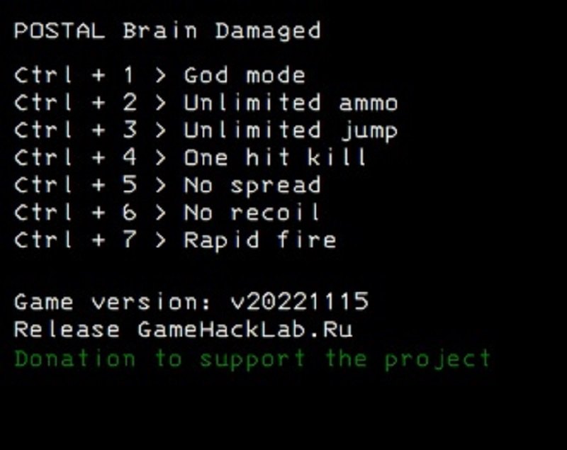 скачать Postal: Brain Damaged +7 трейнер v20221115 {LIRW / GHL}