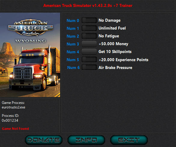 скачать American Truck Simulator: +7 трейнер v1.46.2.6 {iNvIcTUs oRCuS / HoG}