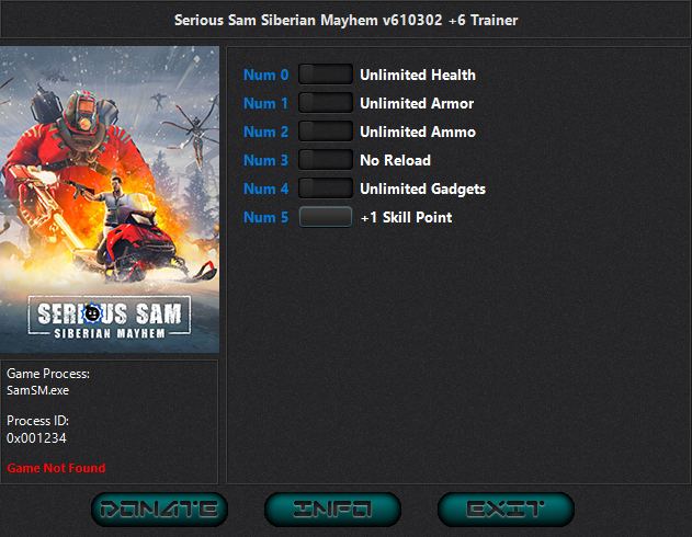 скачать Serious Sam: Siberian Mayhem +6 трейнер v627299 {iNvIcTUs oRCuS / HoG}