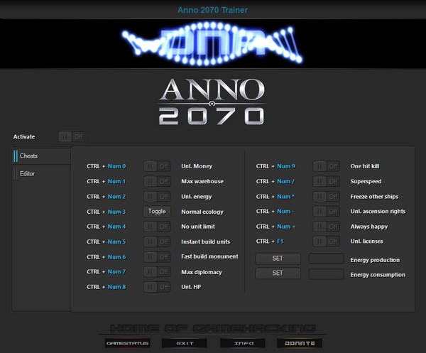 скачать Anno 2070 - Deep Ocean: +16 трейнер v3.00.8051 {DNA / HoG}