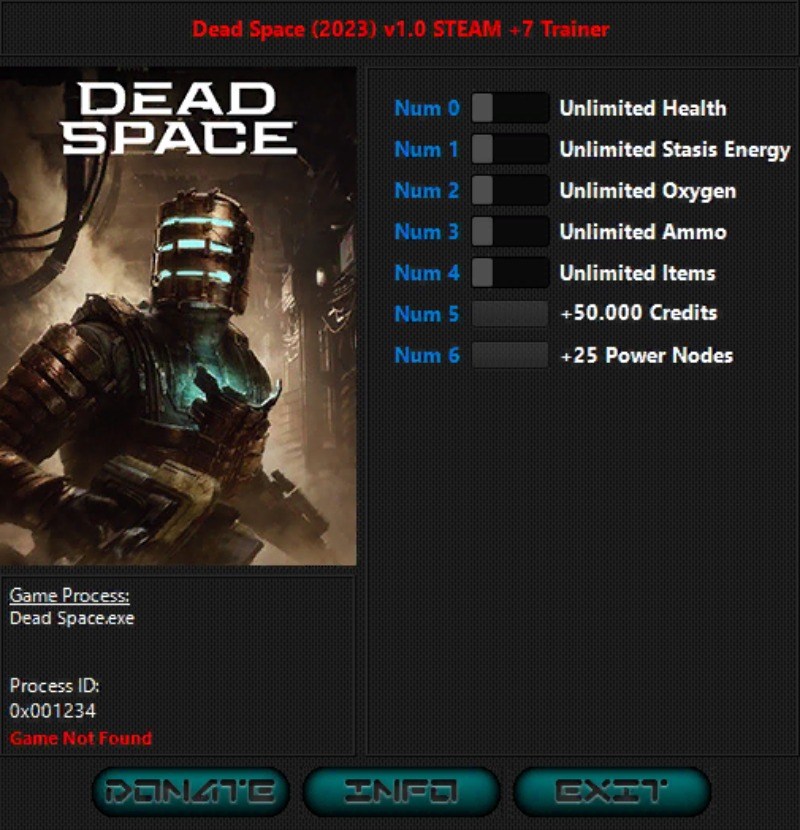 скачать Dead Space Remake: +7 трейнер v1.1 {iNvIcTUs oRCuS / HoG}