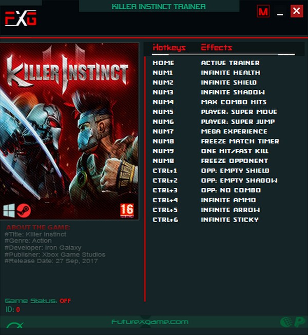 скачать Killer Instinct: +16 трейнер v24.02.2023 {FutureX}