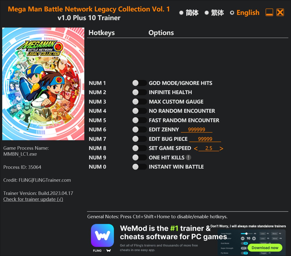 скачать Mega Man Battle Network Legacy Collection Vol. 1 +10 трейнер v1.0 {FLiNG}
