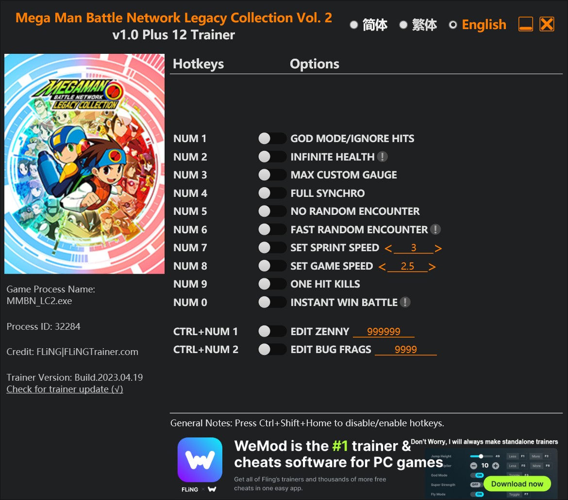 скачать Mega Man Battle Network Legacy Collection Vol. 2 +12 трейнер v1.0 {FLiNG}