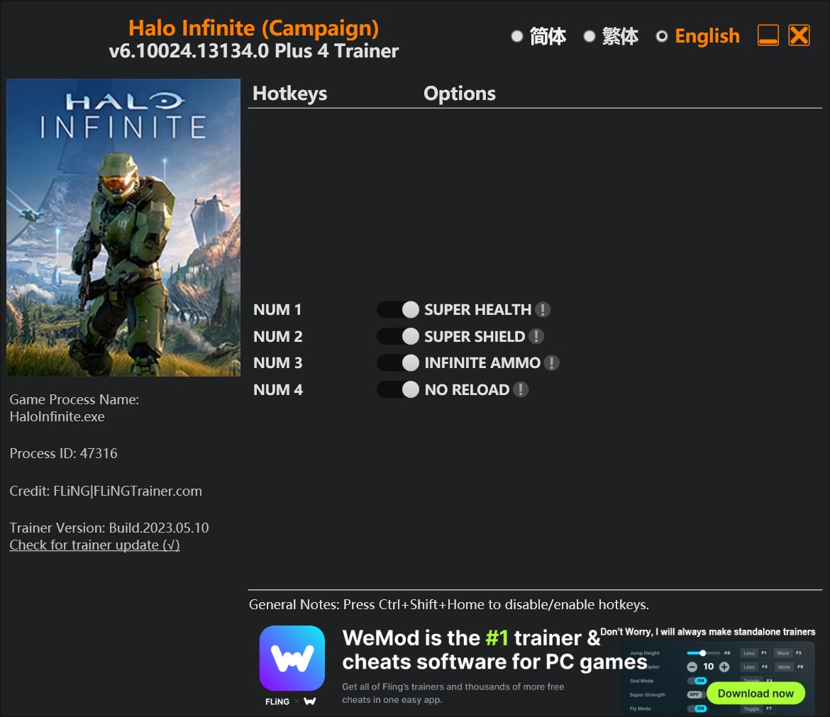 скачать Halo Infinite: +4 трейнер Campaign Mode v6.10024.13134.0 {FLiNG}