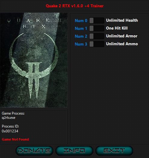 скачать Quake 2 RTX: +4 трейнер v1.7.0 {iNvIcTUs oRCuS / HoG}