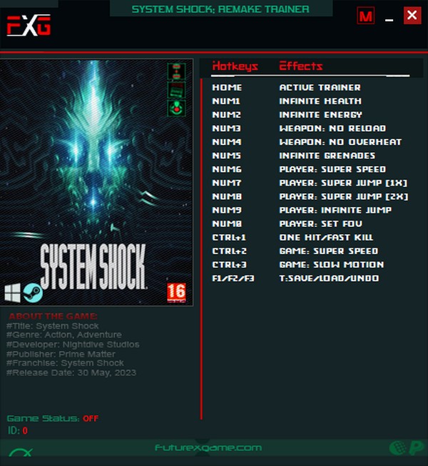 скачать System Shock Remake: +14 трейнер v1.0.16944 {FutureX}