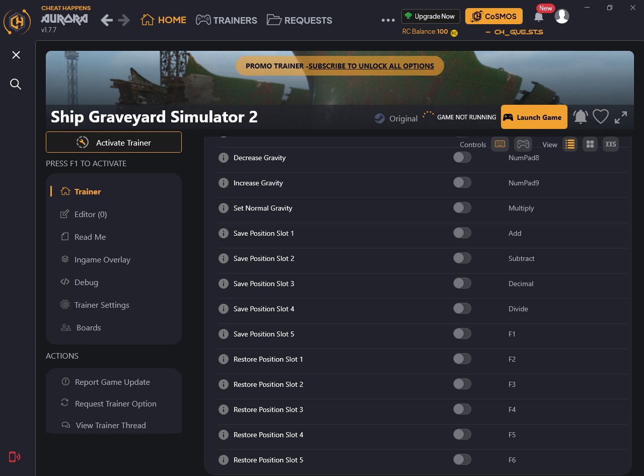 скачать Ship Graveyard Simulator 2: +21 трейнер {CheatHappens.com}