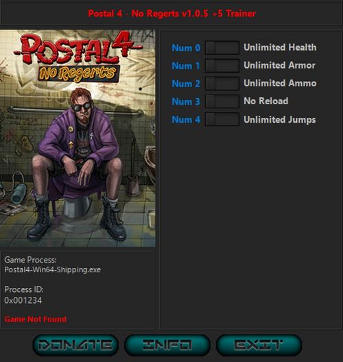 скачать Postal 4: No Regerts +5 трейнер v1.1.2 {iNvIcTUs oRCuS / HoG}