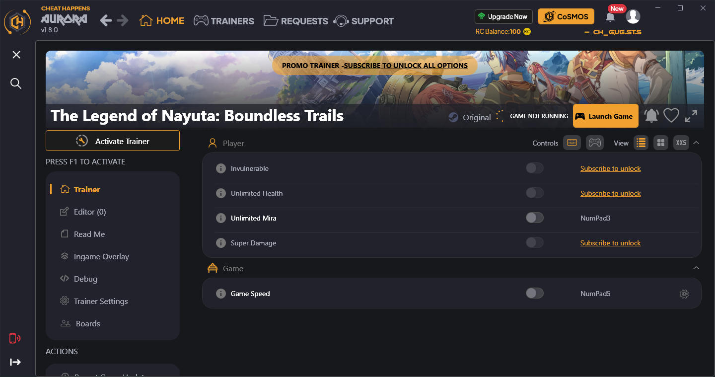скачать The Legend of Nayuta: Boundless Trails +5 трейнер {CheatHappens.com}