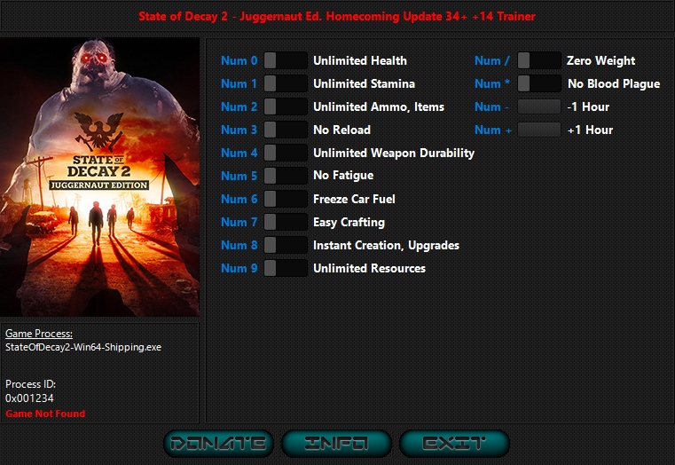 скачать State of Decay 2: Juggernaut Edition Homecoming: +14 трейнер Update 34 {iNvIcTUs oRCuS}
