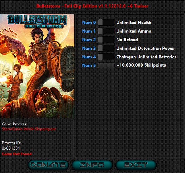 скачать Bulletstorm - Full Clip Edition: +6 трейнер v1.1.12212 {iNvIcTUs oRCuS / HoG}