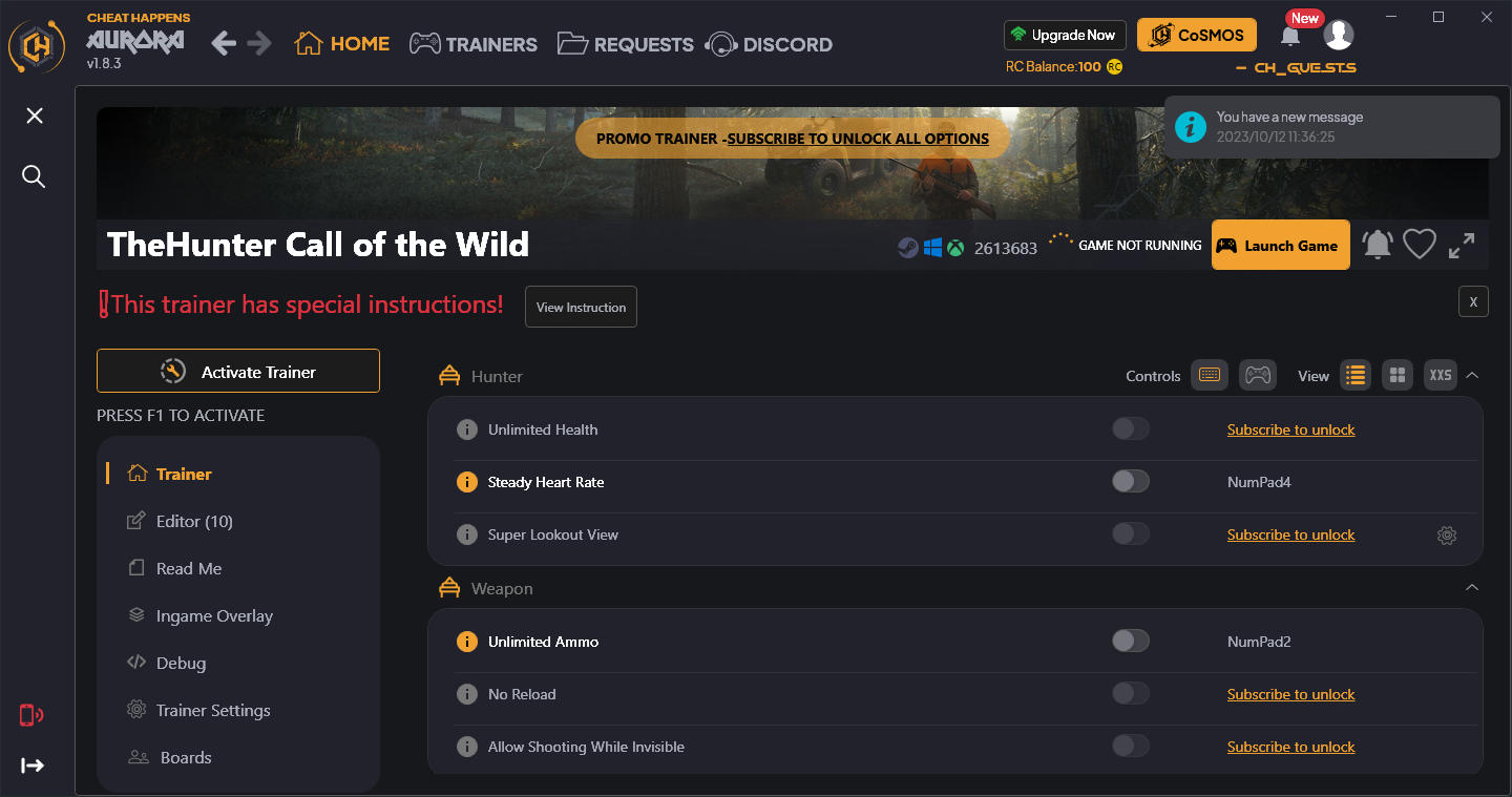 Thehunter call of the wild cheats