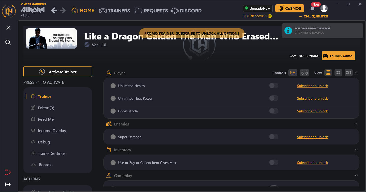 скачать Like a Dragon Gaiden: The Man Who Erased His Name +9 трейнер {CheatHappens.com}