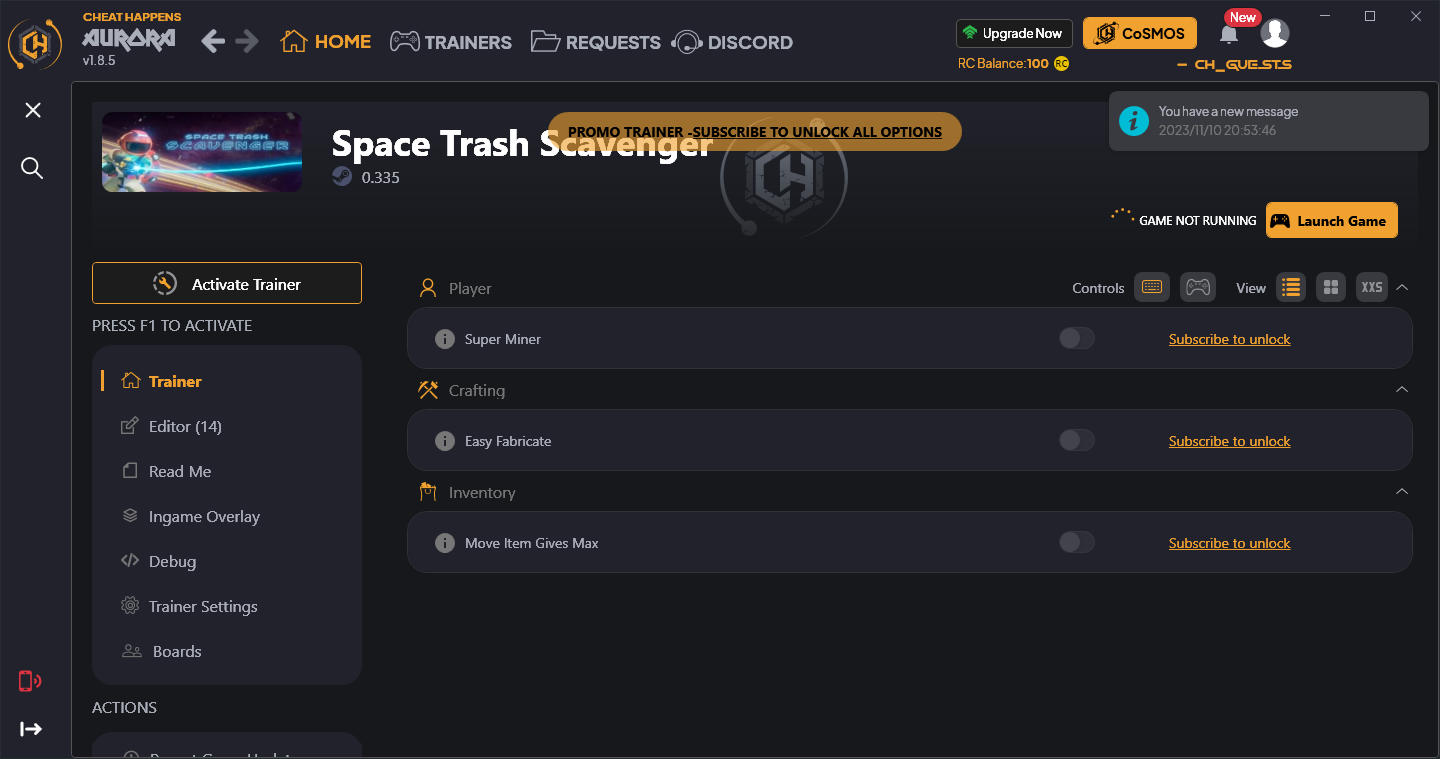 скачать Space Trash Scavenger: +17 трейнер {CheatHappens.com}