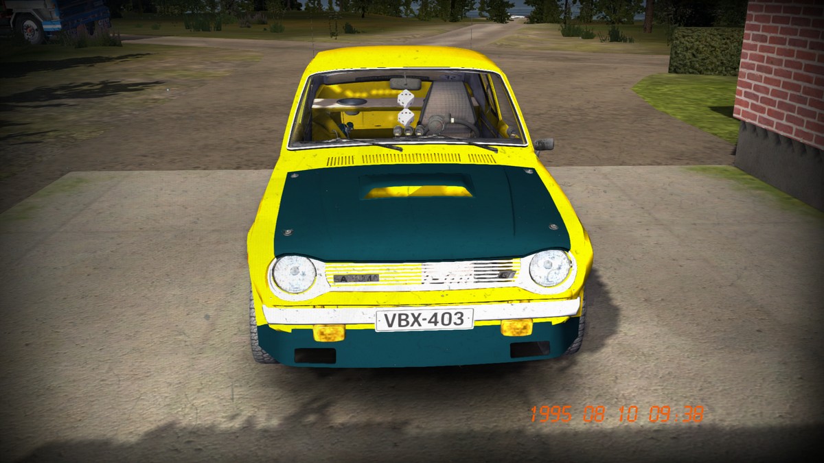 скачать My Summer Car: Сохранение (Полностью желтый Сацума, 66 тысяч денег)