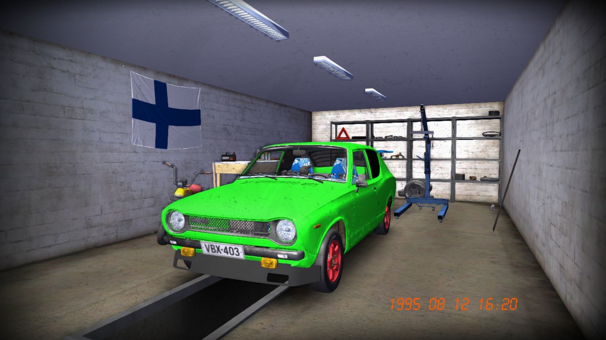 скачать My Summer Car: сохранение (Зеленый Сацума, 7.7к денег, 200 км/ч)