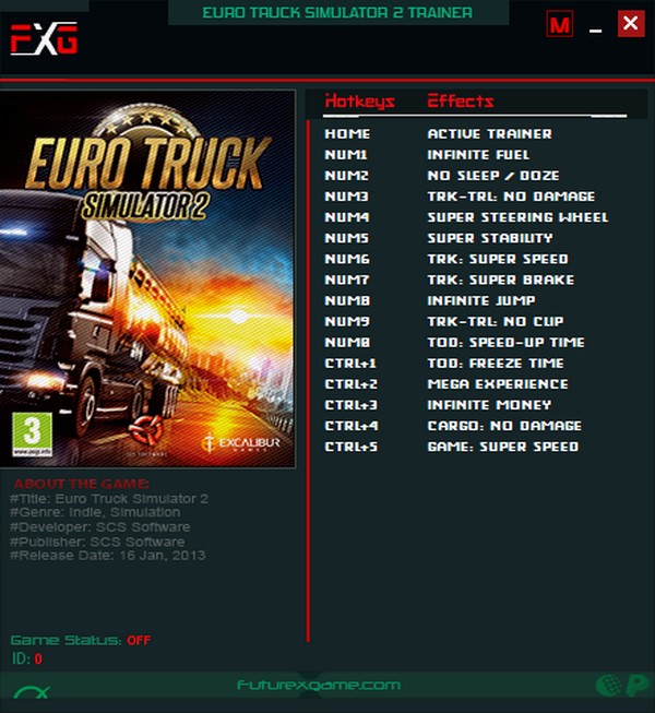 скачать Euro Truck Simulator 2: +15 трейнер v1.16.x - v1.49.x.x {FutureX}