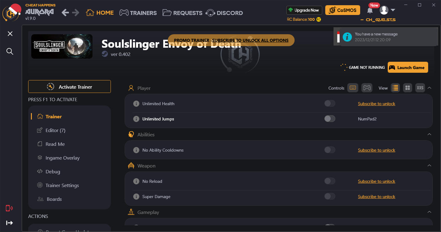 скачать Soulslinger: Envoy of Death +13 трейнер {CheatHappens.com}