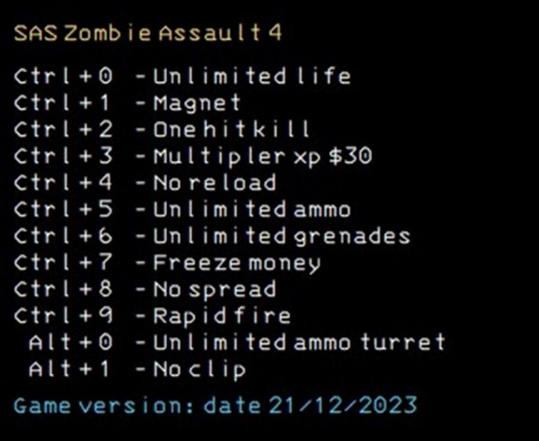 скачать SAS: Zombie Assault 4 +12 трейнер [Steam] {LIRW / GHL}