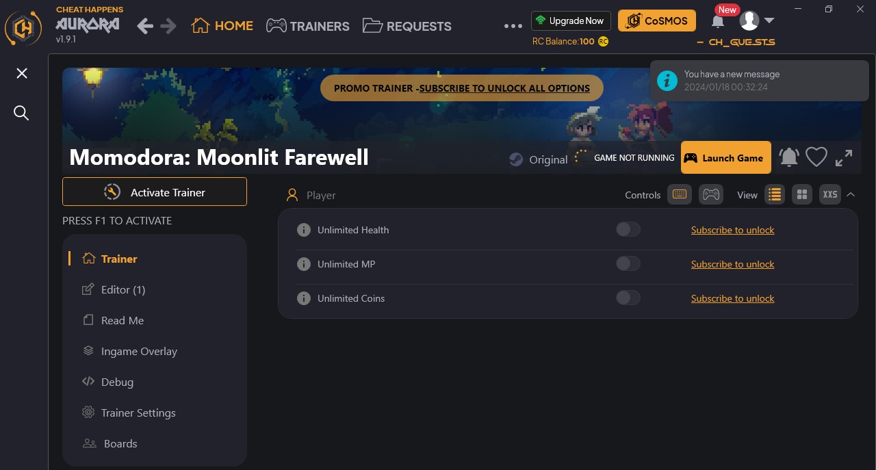скачать Momodora: Moonlit Farewell +4 трейнер {CheatHappens.com}