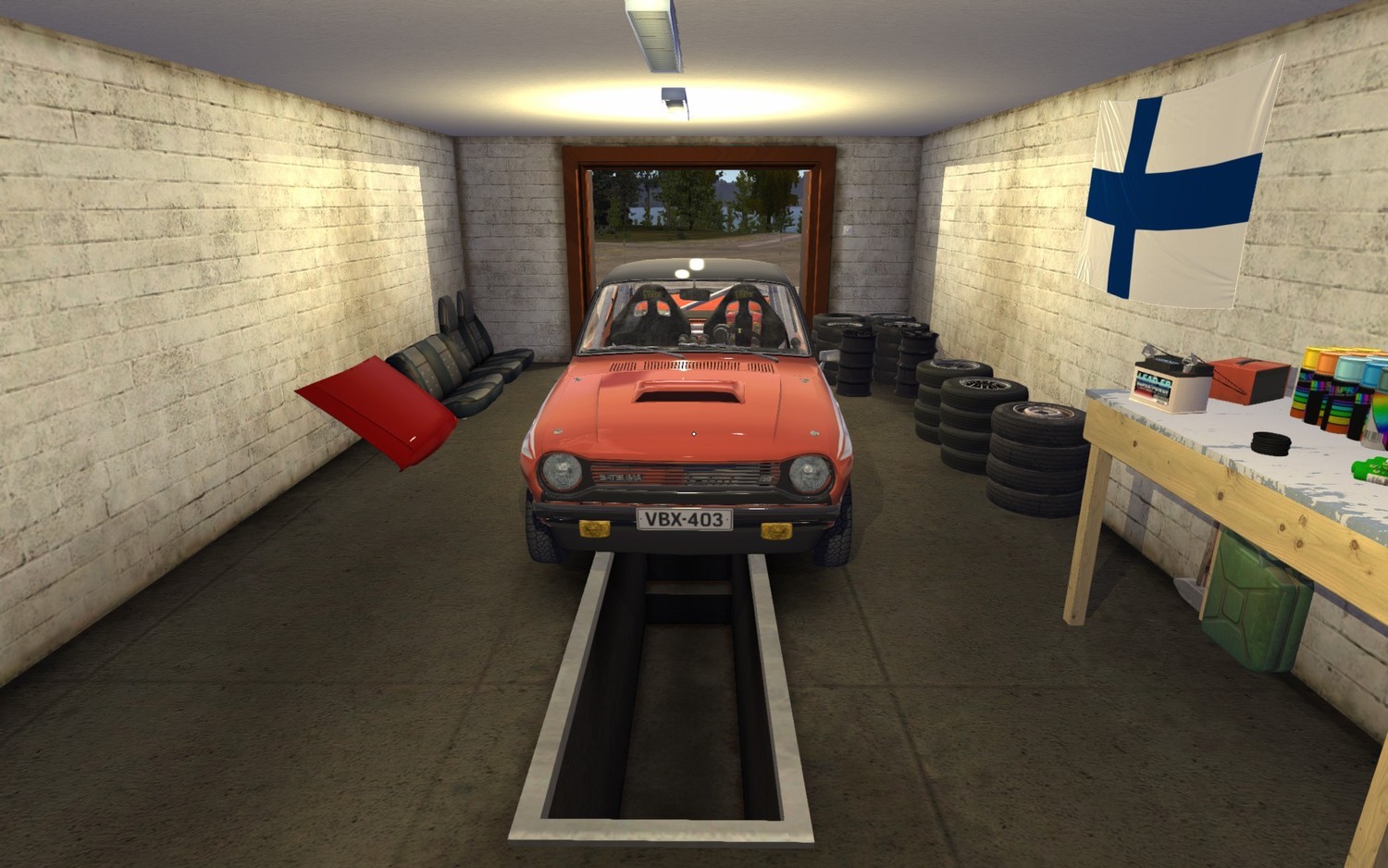 скачать My Summer Car: Сохранение игры (тюнингованное ралли Satsuma GT)