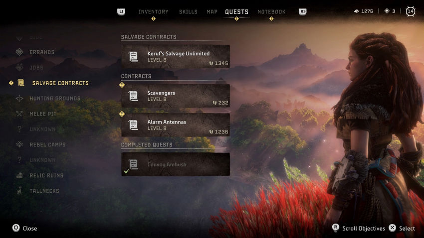 дополнительные миссии Horizon Forbidden West