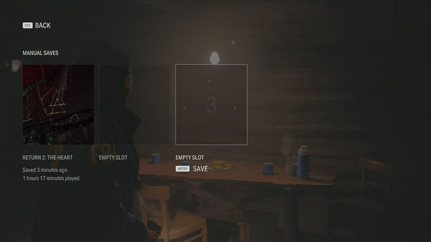 Alan Wake 2. Как сохраниться