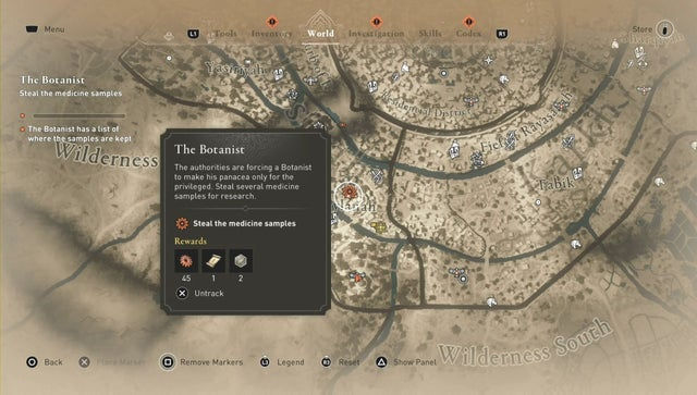 Assassins Creed: Мираж. Побочные задания