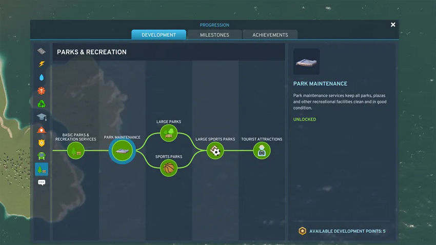 Cities Skylines 2. Сферы развития