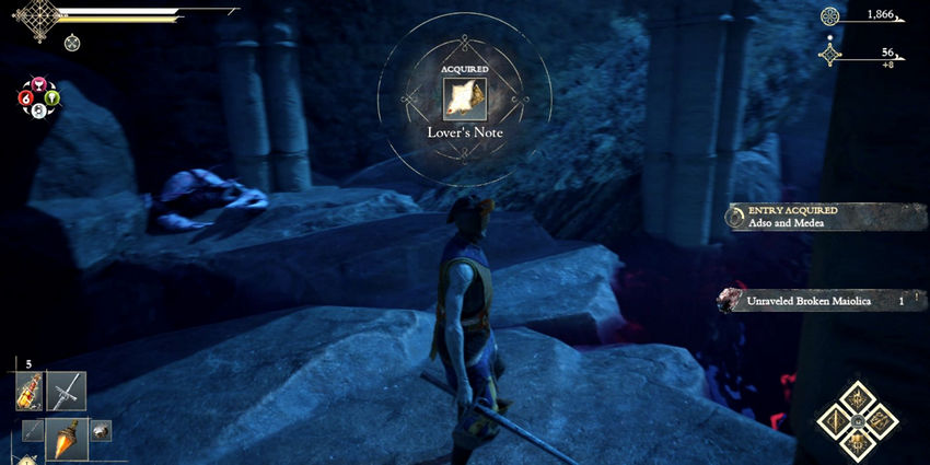 Enotria The Last Song. Любовники квест