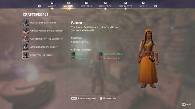 Enshrouded. Персонажи