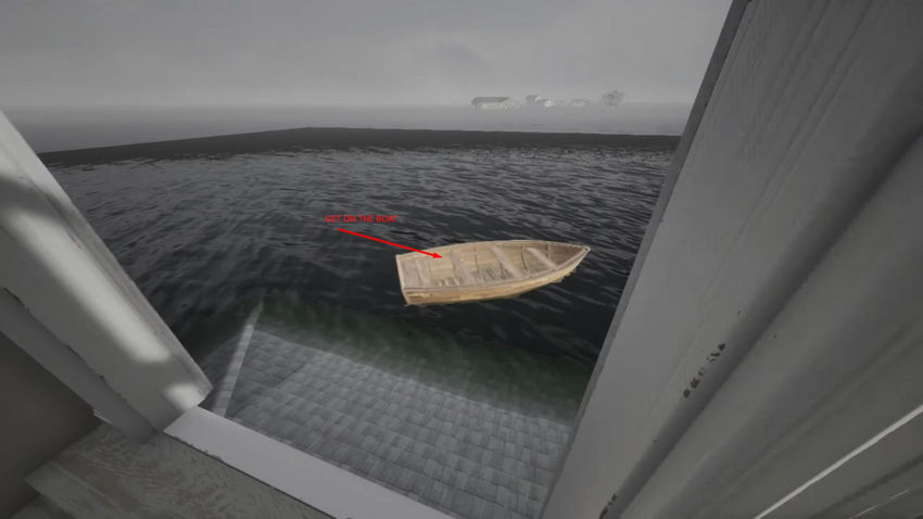 Escape the Backrooms. Лодка