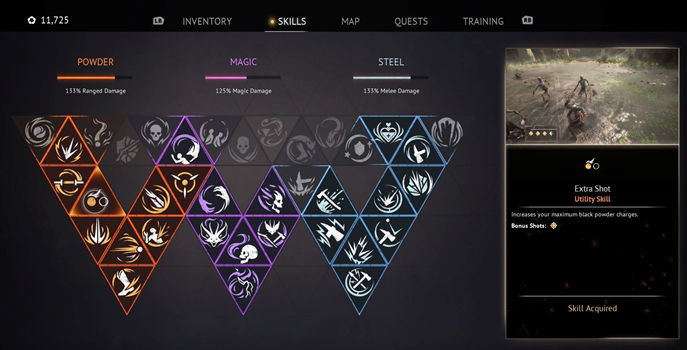 Flintlock The Siege of Dawn. Навыки