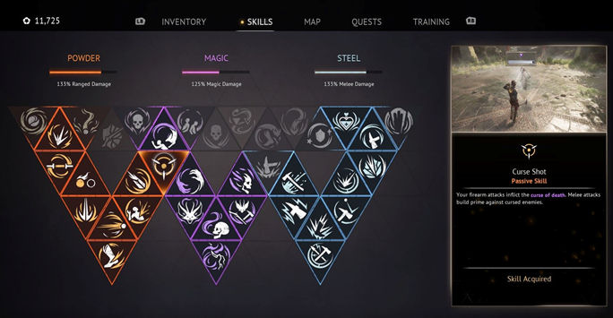 Flintlock The Siege of Dawn. Навыки