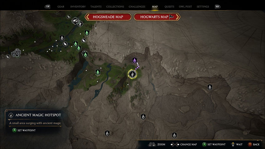 очаги магии Hogwarts Legacy