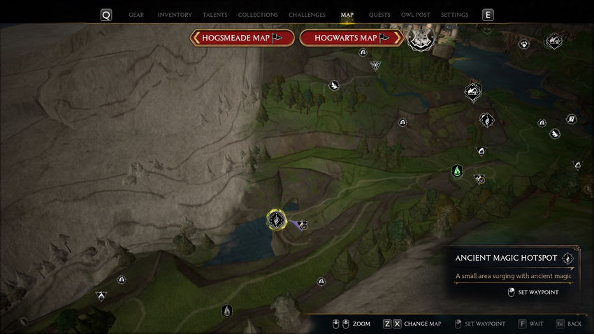 очаги магии Hogwarts Legacy