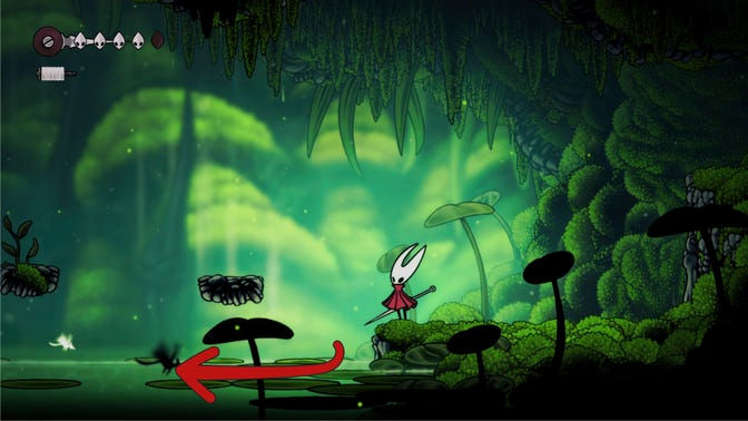 Hollow Knight Silksong. Моховой Грот (обучение)