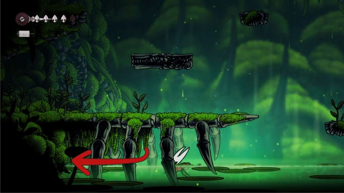 Hollow Knight Silksong. Моховой Грот (обучение)