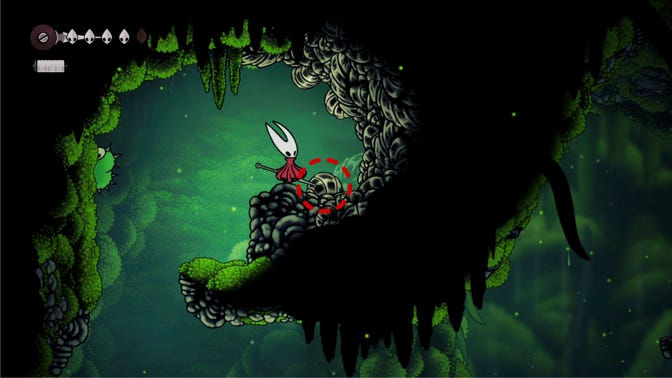 Hollow Knight Silksong. Моховой Грот (обучение)