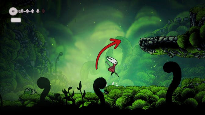 Hollow Knight Silksong. Моховой Грот (обучение)