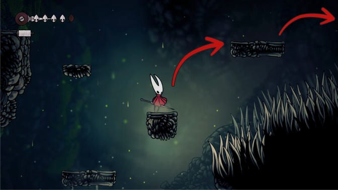 Hollow Knight Silksong. Моховой Грот (обучение)