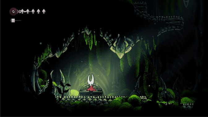 Hollow Knight Silksong. Моховой Грот (обучение)