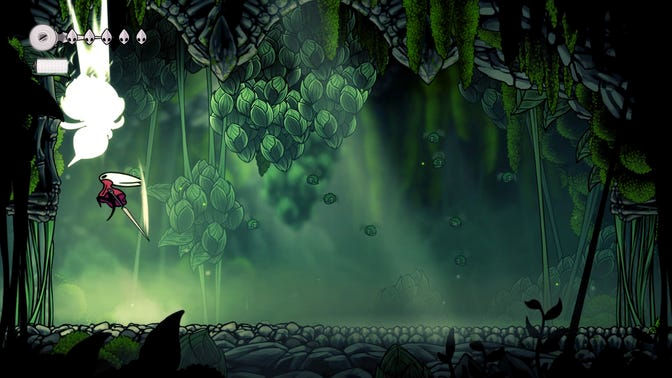 Hollow Knight Silksong. Моховой Грот (обучение)