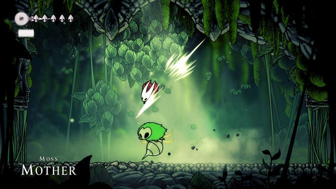 Hollow Knight Silksong. Моховой Грот (обучение)