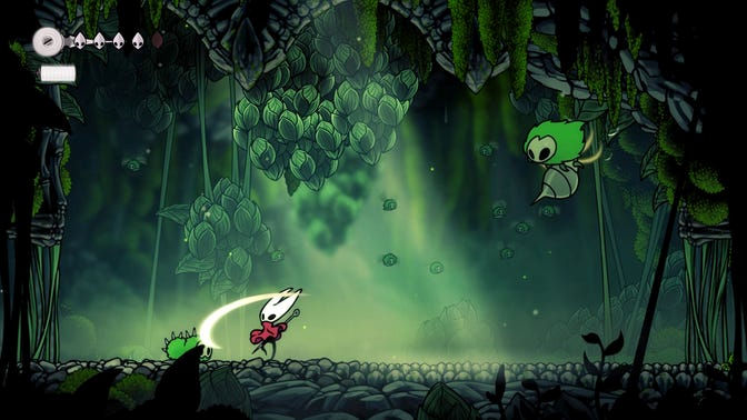 Hollow Knight Silksong. Моховой Грот (обучение)