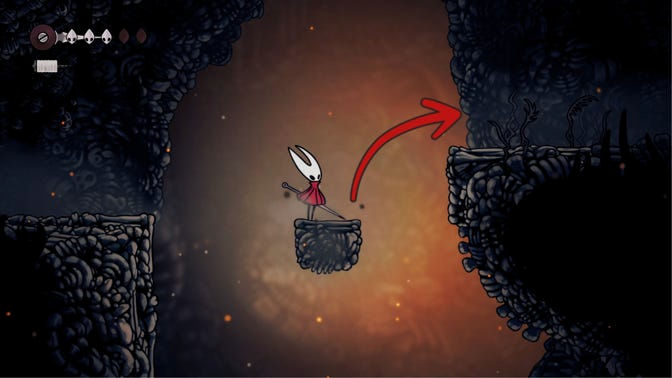 Hollow Knight Silksong. Моховой Грот (обучение)