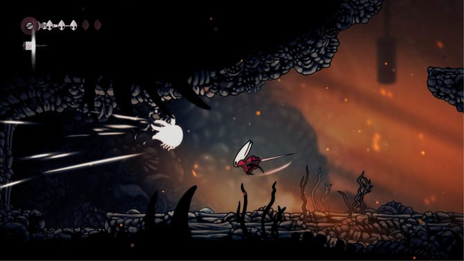 Hollow Knight Silksong. Моховой Грот (обучение)